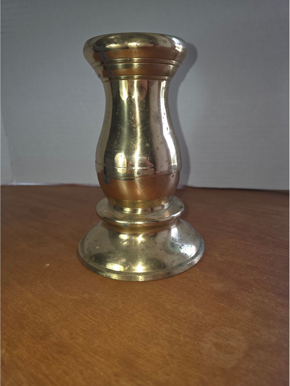 Vintage solid brass candlestick